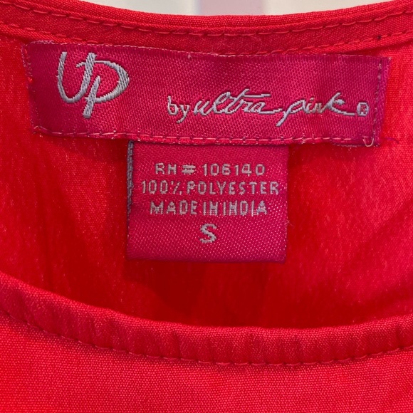 Ultra Pink Red Ruffle Mini Dress - Picture 2 of 4